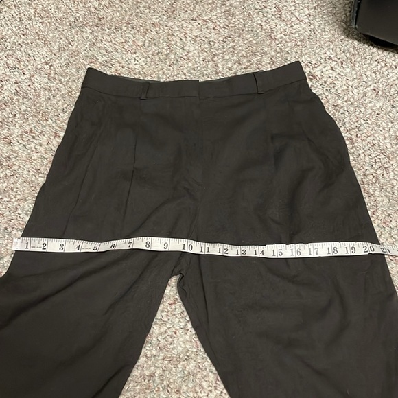 Massimo dutti high waist pleated cropped zip ankle pants - Picture 6 of 10